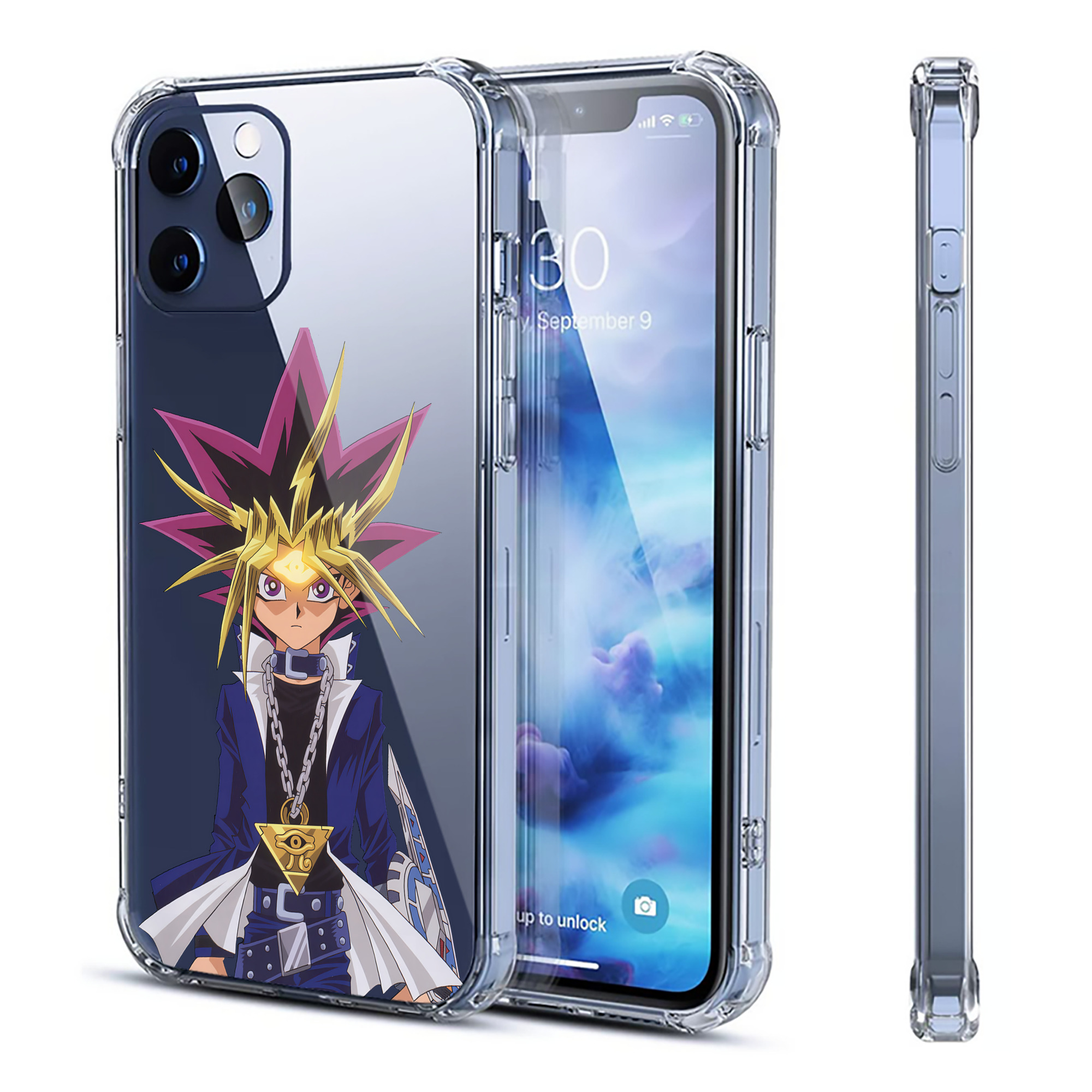 （画像用） 遊☆戯☆王 Yu-Gi-Oh! 【iPhone 12シリーズ対応】透明スマホケース（クリアソフトケース）